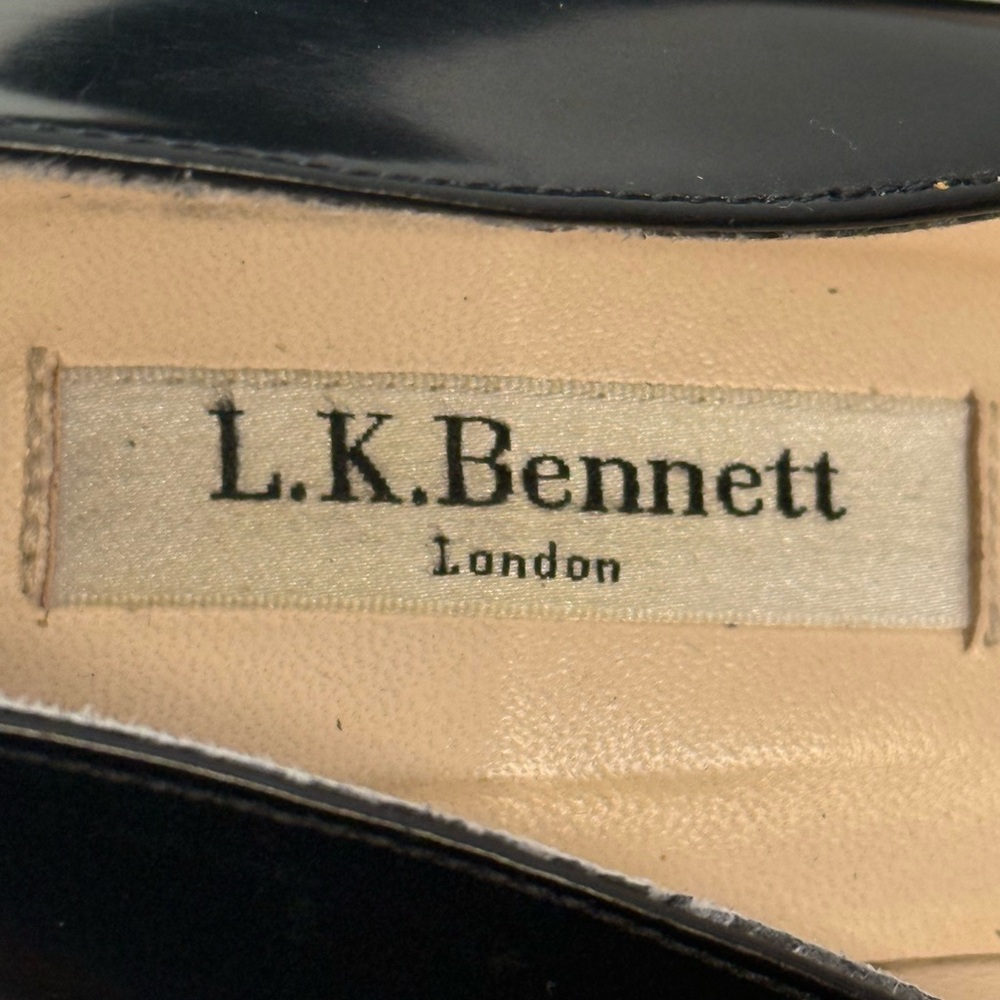 LK Bennett Black Platform High Heel Pump - Women's 7.5 - Picture 12 of 12